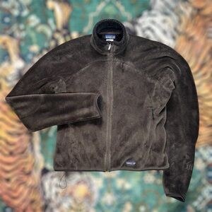 Patagonia R4 Regulator Fleece Jacket Brown Fleece Windblock Full Zip Polartec L